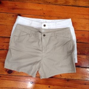 2 pair st. John's Bay women's shorts size 18
